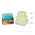 6pcs Square Food Container, Plastic kitchen fruit storage box